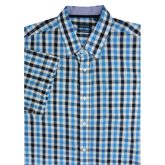 83 BACK BAY G430215 COTLINEN CHECK SS