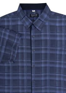 N3 PERRONE 3137 CHECK TRIM SHIRT SS